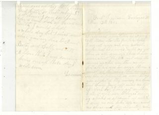 1862 Civil War Letter,  Fort Jefferson,  Tortugas,  Fl,  Ref: Pay Raise