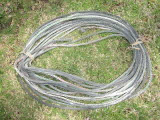 97 Feet Vintage Antique Braided Copper Lightning Rod Ground Cable Wire