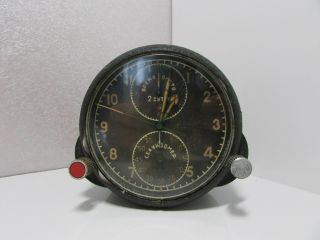 Rare Russian Soviet Ussr Military Air Force Aircraft Cockpit Clock Achs - 1