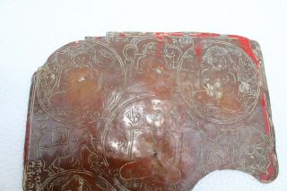 Antique Old Hand Crafted Copper Hindu Religious Jain Tamra Patra Plate NH2323 3