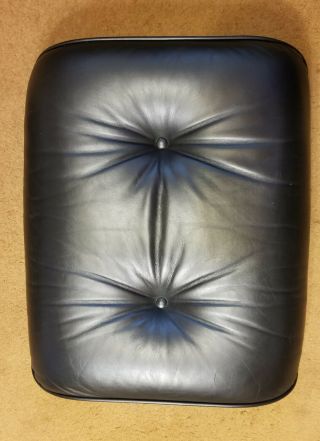 Herman Miller Eames lounge chair/ottoman black seat cushions.  Pre - 1971 style. 3