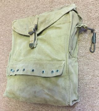 Authentic & Rare WWII U.  S.  Army Combat Infantry Airborne Canvas MEDIC KIT BAG 2