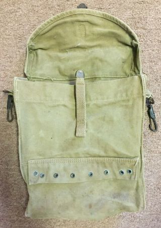 Authentic & Rare WWII U.  S.  Army Combat Infantry Airborne Canvas MEDIC KIT BAG 7