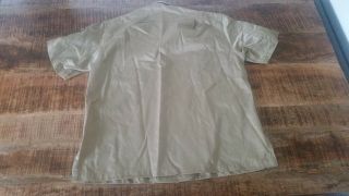 Men ' s Vintage 1950s US MILITARY ARMY Khaki Cotton Twill Uniform Shirt Sz - 16 - 16.  5 3