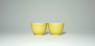 A Yellow Glazed Cups