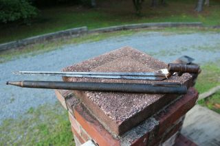 Civil War Period Austrian Lorenze Quad Bayonet With Scabbard 5