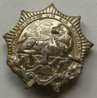 German Pre Ww 1 Colonial Badge Lion Order 1st Class