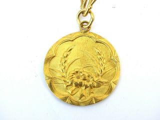 Vintage Chinese 18K Gold Coin Necklace - 12 Grams Gold Chain 3