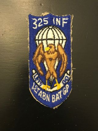 1950s/1960s? Us Air Force Patch - 325th Infantry 1st Abn Bat Gp -