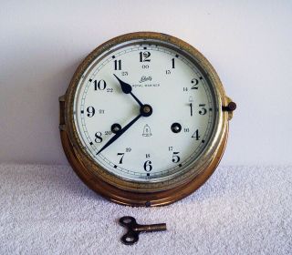 8 Days Schatz Royal Mariner Ships Bell Clock