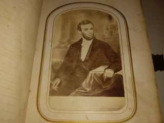 1860s Civil War Era Abraham Lincoln/u.  S.  Grant/union Soldier Orig.  Photo Album