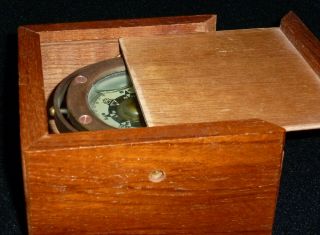 Vintage Japanese Compass - No History - No Markings - Wood Box 5 