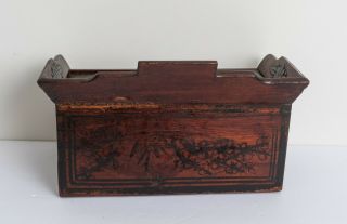 Chinese Antique/Vintage Wood Prayer Beads In Carved Wooden Box,  1900 s 5