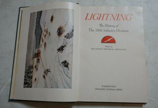 1947 Lightning History of 78th Infantry Division Hard Cover Book AD23 5