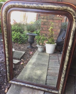 Antique French Louis Philippe Wood Mirror