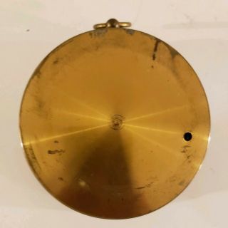 Antique PHBN Brass Nautical Holosteric Wall Barometer with Farenheit Thermometer 12