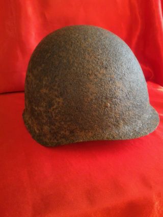 Stalingrad.  Bunker.  The Helmet Of A Soldier Of The Red Army1942 - 1943 World War Ii