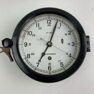 M Low Chelsea Ships Clock Vtg Very - Example - Smooth Running