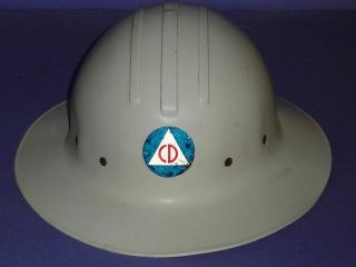 Vintage Civil Defense Helmet
