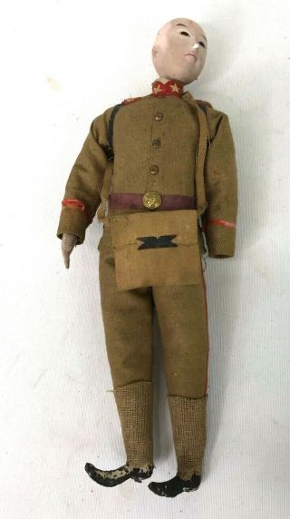 Wwii Japanese Childs Toy Army Soldier Doll