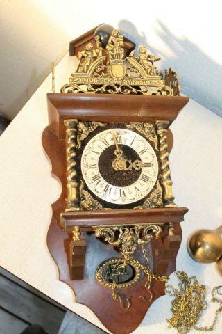 large antique zaanse clock,  dutch FHS movement rare K13 10