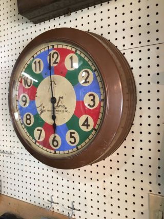 Self Winding Clock Company 24 Volt Round Wall Clock 2