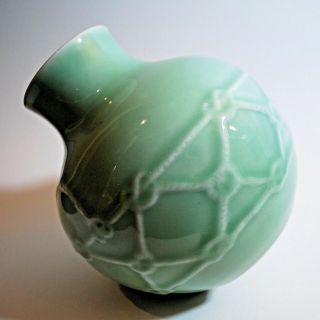 Chinese Porcelain Celadon Vase Qing/Republic.  Special Listing for Buyer B A 5