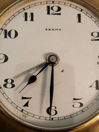 Vintage Zenith Travel Alarm Clock