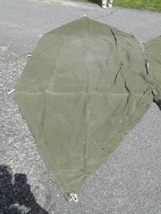 Vintage Us Army Half Shell Tent 2 Person