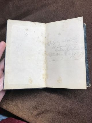 Civil War Hand Written Diary Leather 1863 Kellogg Kiggins Ephemera Book 3