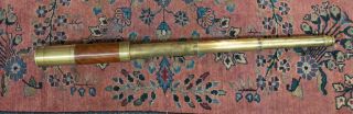 RARE SEWILL LIVERPOOL 37INCH VINTAGE ANTIQUE SHIP NAVY TELESCOPE 8