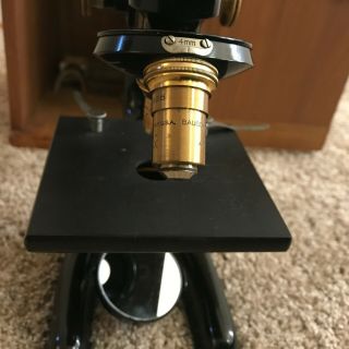 Antique Bausch & Lomb Microscope Pat.  Pend 1915 Black Brass 4