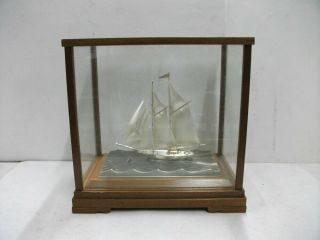 The Sailboat Of Silver985 Of Japan.  2masts.  71g/ 2.  50oz.  Takehiko 