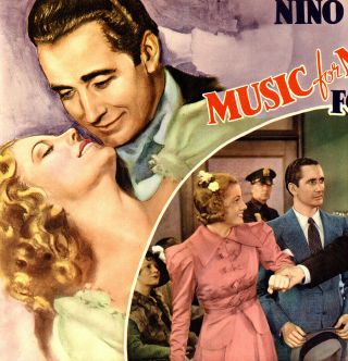 1937 RKO Films Color Lobby Card Musical Joan Fontaine Music For Madame Fine,  NR 3