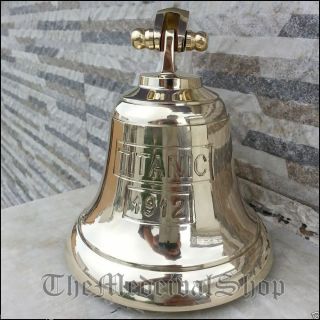 Vintage Style Brass Marine Solid Ship Bell Antique Nautical Wall Mounting Decor
