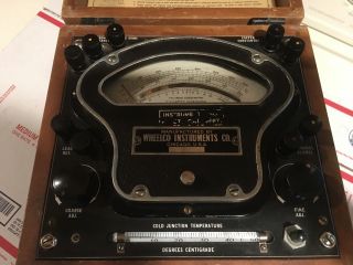 vintage US Navy engine cylinder thermometer tester - made by Wheelco 2