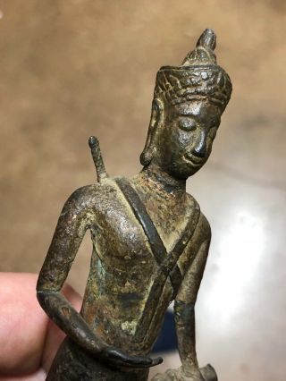 Rare Old Antique Standing Buddhist Buddha Figure Statue SE Asian Or Thai 8