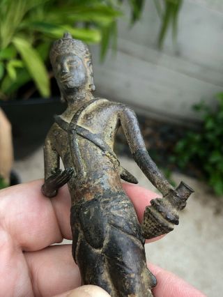 Rare Old Antique Standing Buddhist Buddha Figure Statue SE Asian Or Thai 9