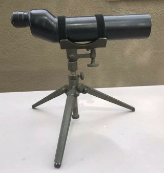 Vintage Military Spotting Scope And Military Stand