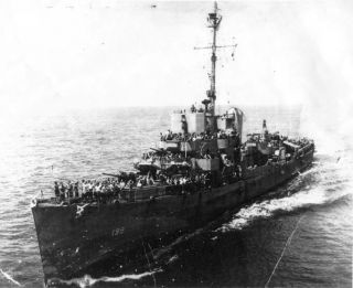 WWII US Navy USA Good Conduct Medal NAMED – USS Farquhar / Savannah & Columbus 5