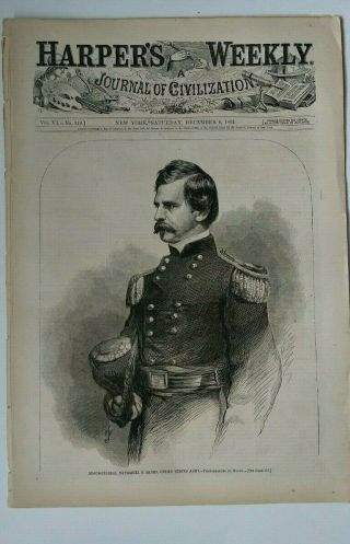 Harper ' s Weekly 12/6/1862 Civil War Map of Richmond 2 - pager of Fredericksburg 2