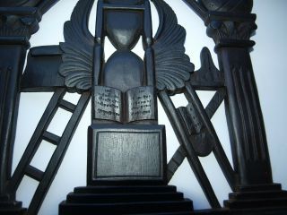 Authentic Carved Masonic Shelf by John Haley Bellamy,  RARE 3