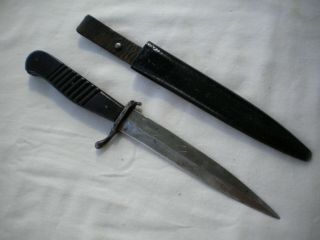 Ww1 German Fighting Trench Boot Combat Knife Dagger Rare Ed Wusthof Marked
