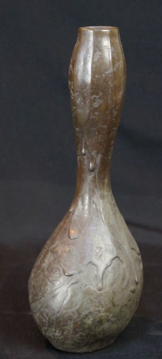 Japan Minimalist Bronze Vase Sculpture 1900s Japanese Interior Art Craft
