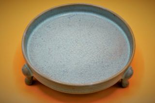 FINE,  CHINESE Jun Ware 鈞窯 PORCELAIN,  Tripod Censer,  Bubble Glaze Jūn yáo 3