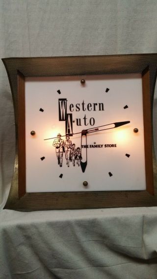 Western Auto Vintage Clock