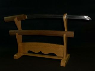 Wakizashi (sword) W/white Sheath : Yoshimichi : Edo : 27.  6 × 17.  7 " 730g