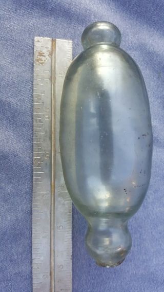 Vintage Small Glass Rolling Pin Roller Japanese Net Fishing Float 7