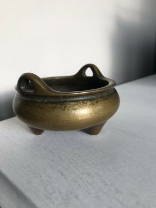 Fantastic Antique Chinese Bronze Censer with 4 Character Mark 2