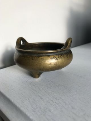 Fantastic Antique Chinese Bronze Censer with 4 Character Mark 3